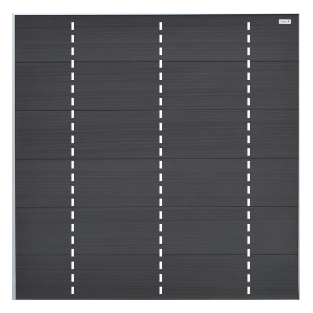 Elephant Schutting Forte Composiet Antraciet met Alu-kleurig Frame 180x180cm